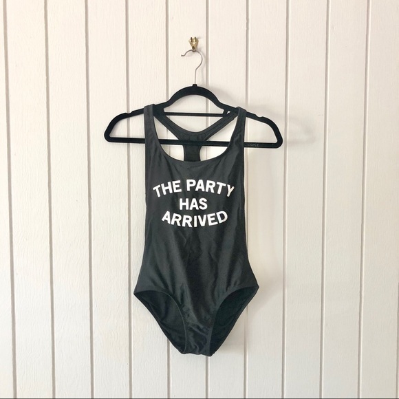 No Boundaries “The Party Has Arrived” Swimsuit - Picture 1 of 7